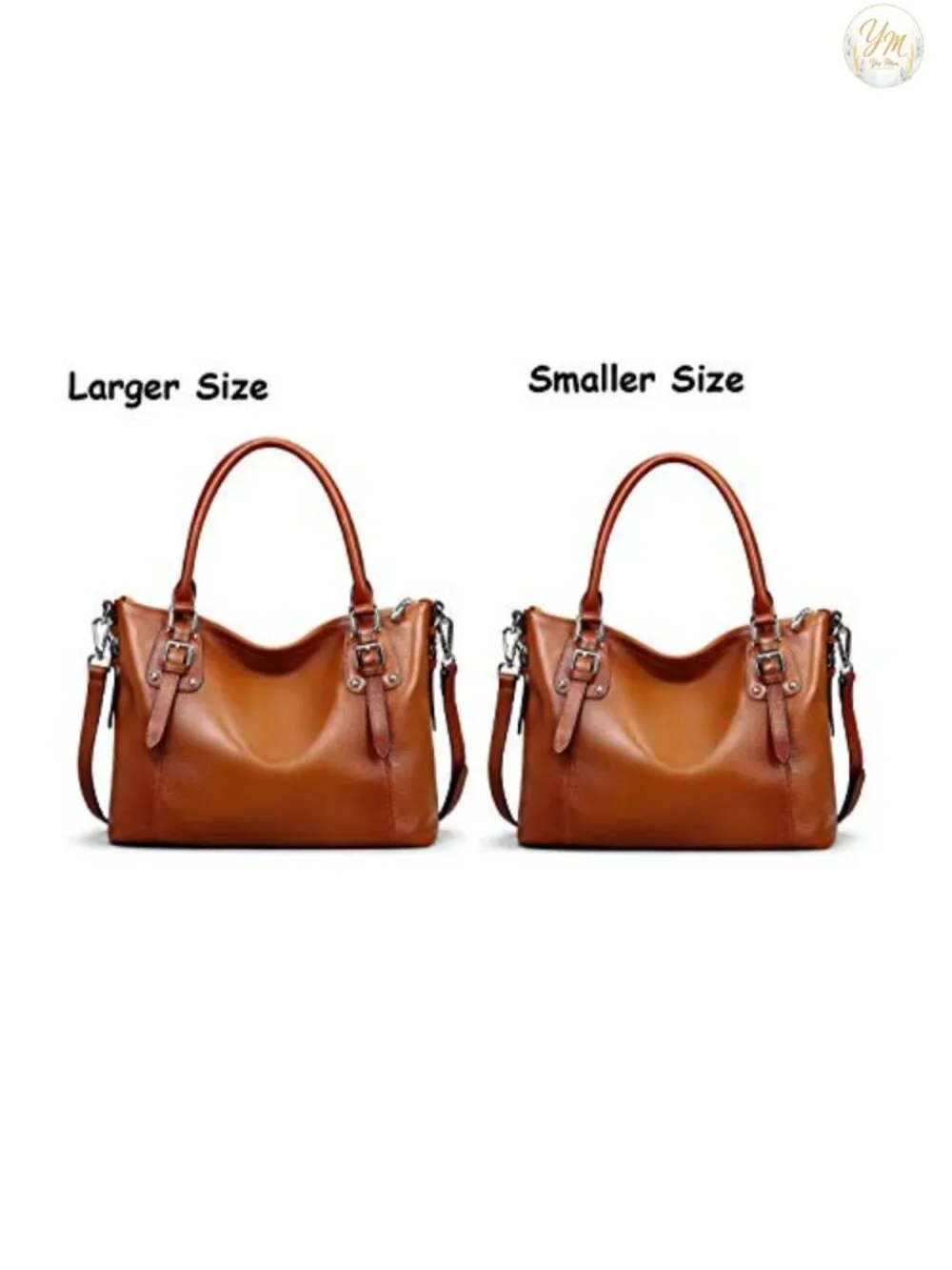 Genuine Leather Tote Satchel Shoulder Bag Crossbody Handbag Women Work Travel